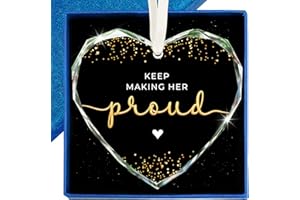 ZAGKOO Keep Making Her Proud Ornament - Memorial Gifts for Loss of Mom Grandma Sister Daughter - Memorial Gift for Women - in Memory of Loved One Gifts, Bereavement Remembrance Gift - Glass Ornament