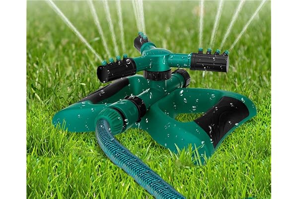 Durable Lawn Sprinkler, Water Sprinklers for Lawn, Garden, Yard, Flower Grass Plant Park, 360 Degree Rotating Sprinkler Irrig
