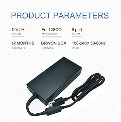 New 12V 9A 108W AC Power Supply Adapter for Cisco