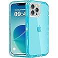 Follaroma for iPhone 12 Case/iPhone 12 Pro Case, Heavy Duty Shockproof Protection Phone Cases, Anti-Drop, Dual Layer Transparent Protective Cover Compatible with iPhone 12/12 Pro, 6.1'', Blue