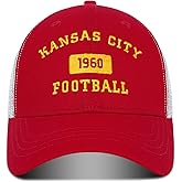 Embroidered Football Trucker Hat Snapback Unisex Mesh Back Cap for Football Fans Gifts