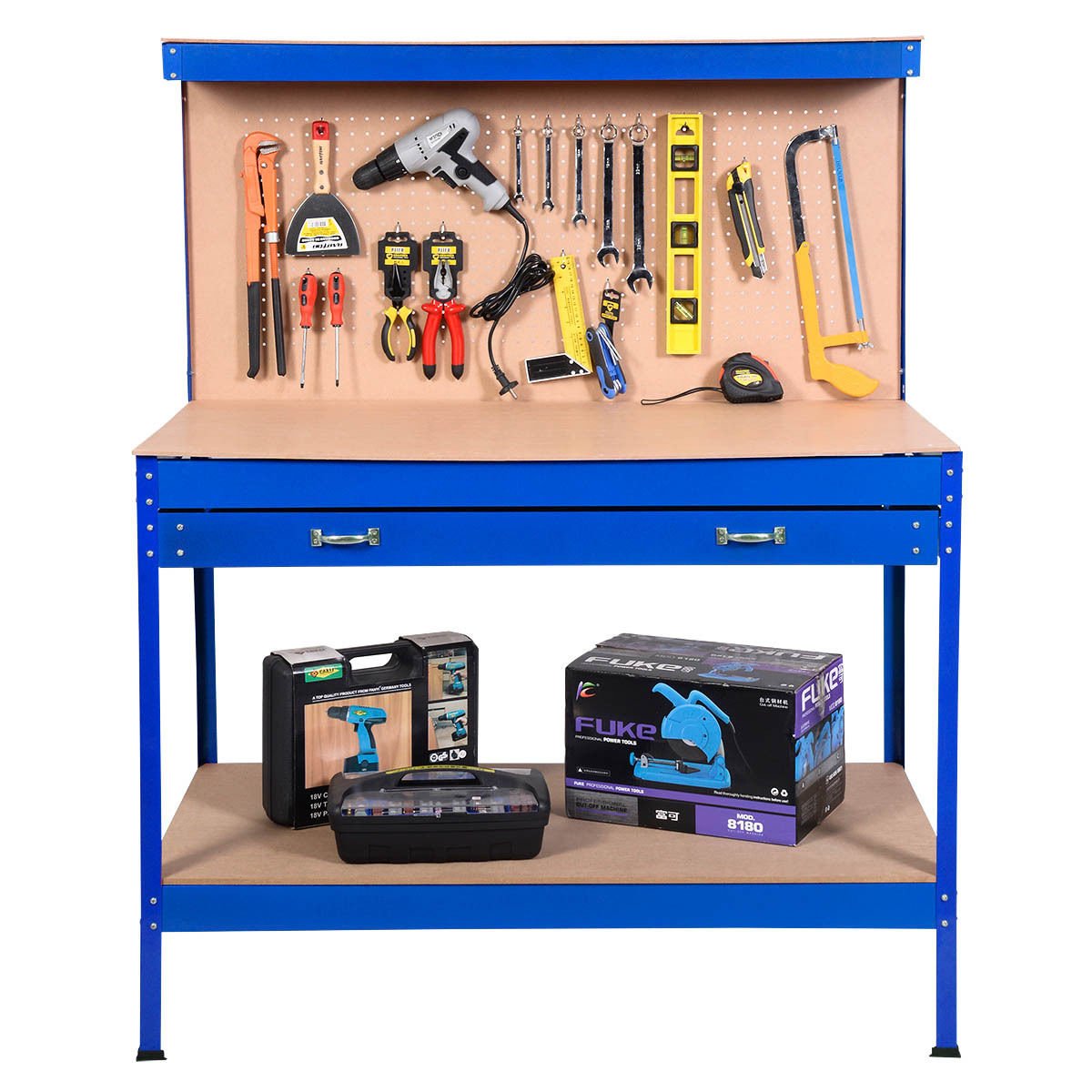 Tools Workshop Equipment 60 Wood Tool Drawer Storage Shelf
