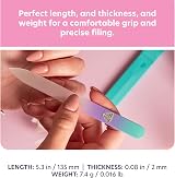 Bona Fide Beauty Czech Glass Nail File Crystal Green Violet Hardcase EU view 3