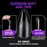 gelike ec Medium Almond Nail Tips 240 pcs 10 sizes Soft Gel Tips view 5