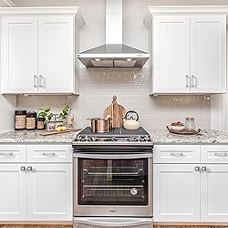 9BUILD 6 Pack 3 Inch Cabinet Handles Brushed Satin