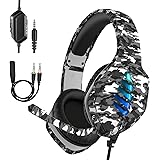 Targeal Gaming Headset with Microphone - for PC, PS4, PS5, Switch, Xbox One, Xbox Series X|S - 3.5mm Jack Gamer Headphone wit