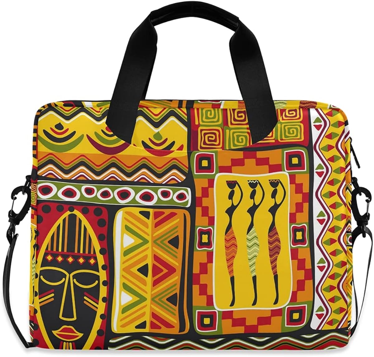 Borsa Per Laptop 15.6 Pollici Stampa Floreale Retrò - Custodia Con Tracolla, Tasche Multiple - Ideale Per Lavoro E Viaggi - Foto 7