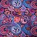 HDE Women's Strapless Maxi Dress Plus Size Tube Top Long Skirt Sundress Cover Up (Purple Paisley, 2X)