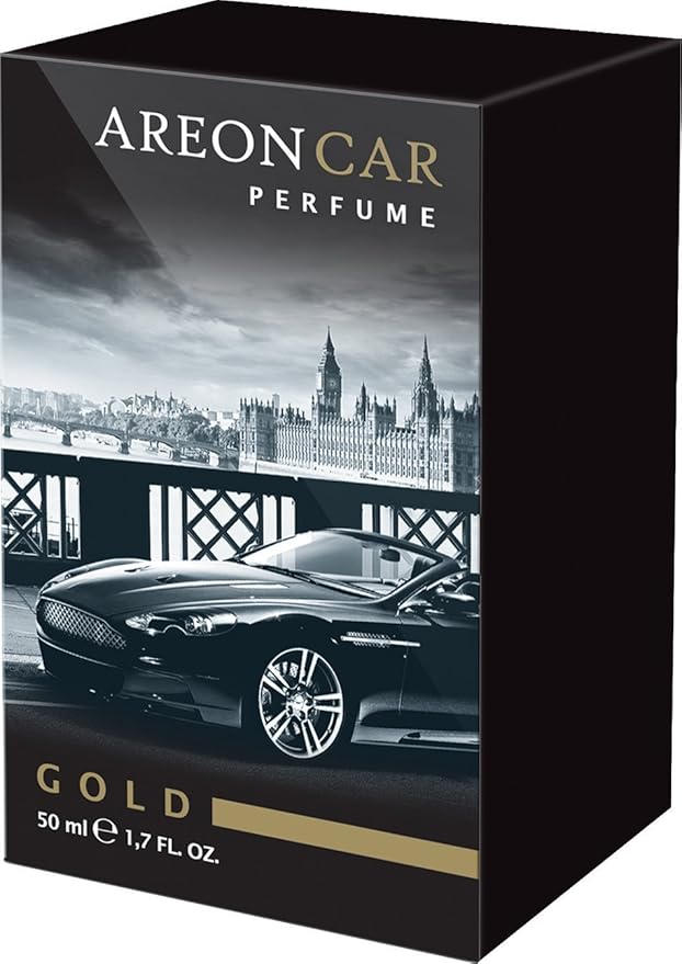 Areon Luxury Air Freshener Car Perfume (Gold 50ml) Amazon.co.uk Car