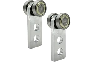 SIWOOD 2 Wheel Trolley Assembly Rollers, Two Bearing Trolley Assembly for 1-5/8" Wide and All 1-5/8" or Taller Strut Channel, Trolley Roller Garage Pulley System Hoist System (2 PCS)