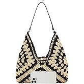 Suede purses for Women 2024 Slouchy Shoulder Bags Soft Leather hobo bag Brown Tote Handbag for Work Everyday