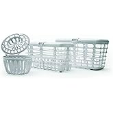 Prince Lionheart Made in USA High Capacity 3-in-1 Dishwasher and Spill Proof Vave Cleaner Basket for Toddlers & Infants Bottl
