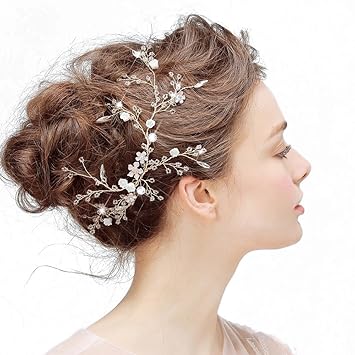 Samidy Wedding Hair Pins Set 2 Pack Of Bride Crystal Rhinestone