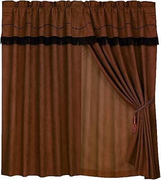 Amazon Com Hiend Accents Barbwire Western Curtain Home Kitchen