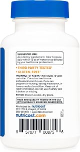 Nutricost CDP Choline 300mg Citicoline 60 Veggie Capsules Non-GMO Vegan view 4