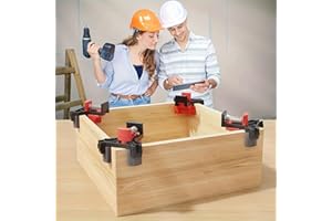 1pc Adjustable Corner Clamps, 90 Degree Angle Grips, Multi-Functional Photo Frame Clamping Set (Orange Black)