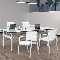 CLATINA Stacking Office Chairs | Mesh Back, Thicken