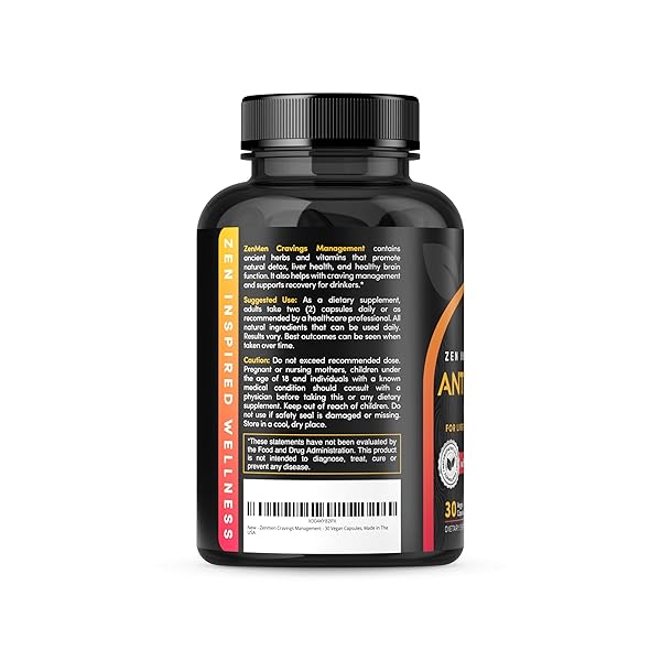 ZENMEN CRAVINGS MANAGEMENT – 30 VEGAN CAPSULES, MADE IN THE USA