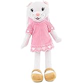 Plushible Soft Baby Doll, 18 Inch Bunny - Plush Rag Doll with 2 Clothing Sets, My First Plush Toy for Girls, Boys & Infants, Soft Baby Stuffed Toy, Adorable Companion for 1 Year Old & Up
