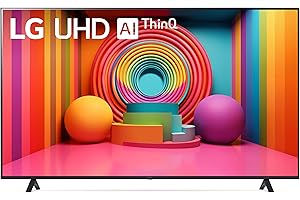 LG 65-Inch UT7570 Series 4K Smart TV - α5 AI Processor 4K, Dynamic Tone Mapping, Alexa Ready, HDR10, HGIG, ALLM, WebOS 24, Wi