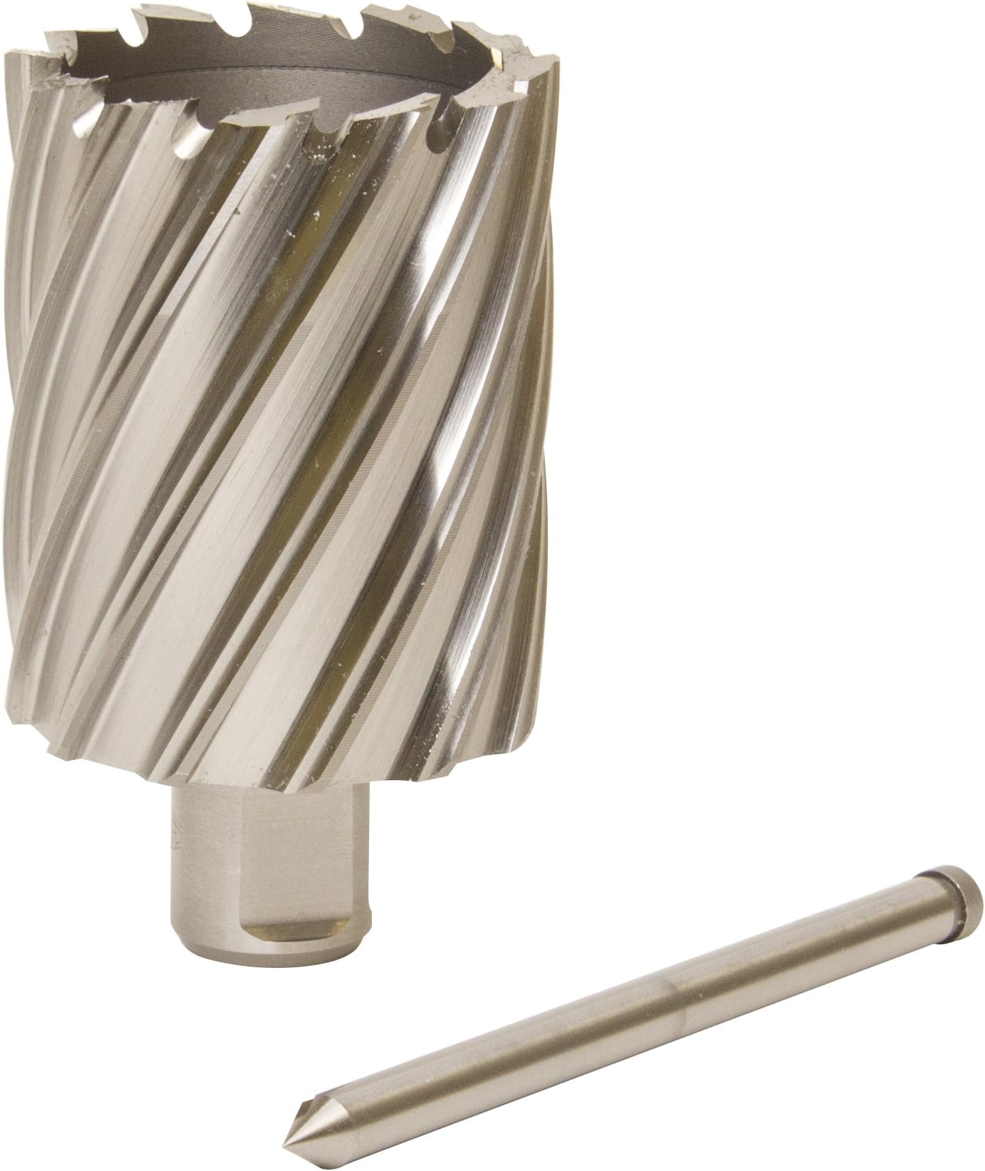 Jancy Slugger by Fein - HSS Nova Annular Cutter with Centering Pin - 3/4 Weldon Shank, 2" Depth, 1-3/8" Diameter - 63134349042