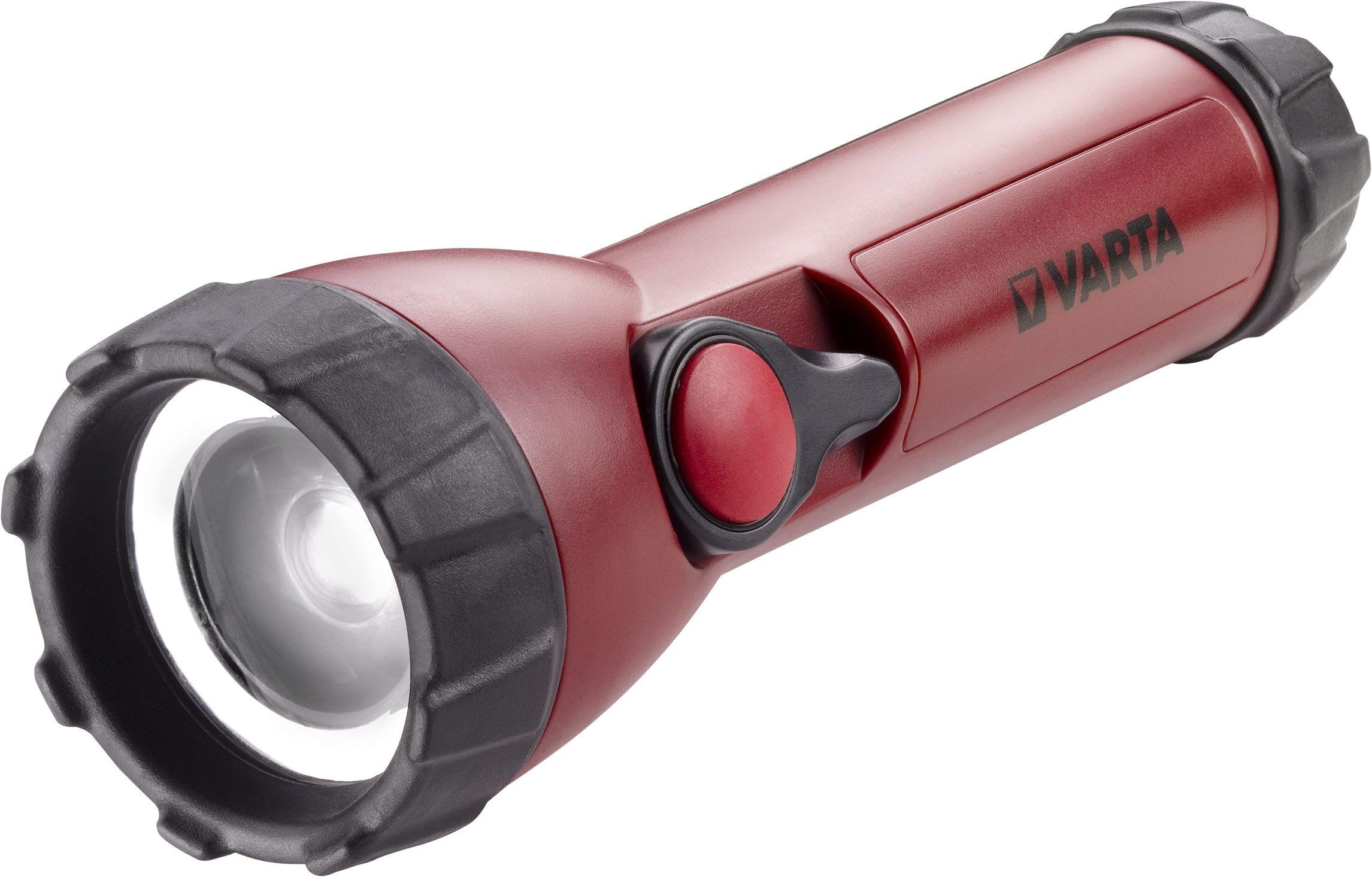 Varta Industrial Focus Control LED Flashlight - Resistant to chemical fluids work torch - with 4 x AA Alkaline Batteries