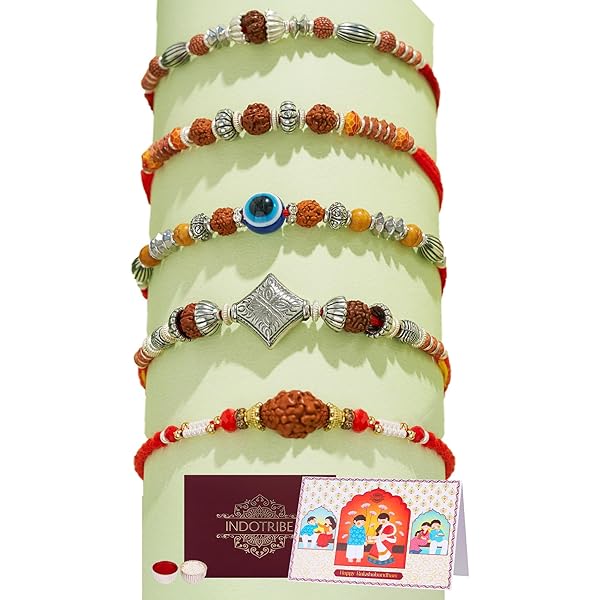 Aditri Creation Set Of 12 Rakhi For Brother Thread Bracelet