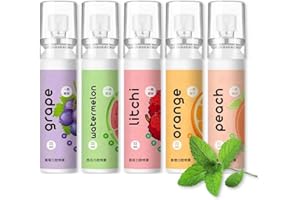 VIOHEAD 5PCS Fruit Oral Breath Spray, Mouth Breath Freshener, Bad Breath Treatment for Adults, Dry Mouth Spray for Bad Breath, Effective Mouth Oral Breath Spray, Breath Spray Mouth Spray Breath Freshener