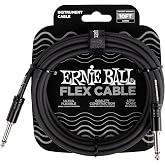 Ernie Ball Flex Instrument Cable Straight/Straight 10ft - Black (P06434)