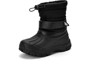 Azooken Kid's Snow Boots Winter Waterproof Slip Resistant Cold Weather Shoes(Little Kid/Big Kid)
