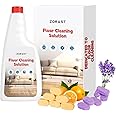 Floor Cleaning Solution, 12 PCS Vacuum Mop Cleaning Solution Tablet Refil, Lavender & Sweet Orange Scent, Compatible with Roborock Robot Vacuum and Mop, including S8&S7 Series, Q Revo Series,Q Series