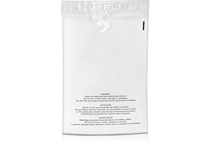 Shop4Mailers 14.5 x 19 Clear Suffocation Warning Permanent Self Seal Poly Bags 1.5 Mil (1000 Pack)