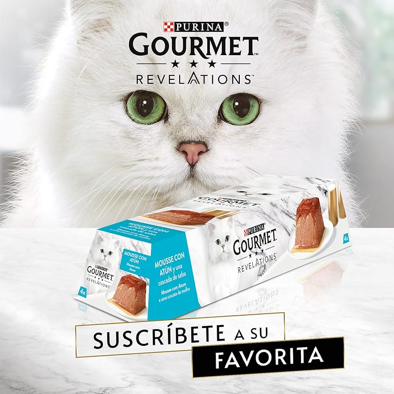 Mousse Revelations com molho de atum ração húmida para gatos 24x57 g