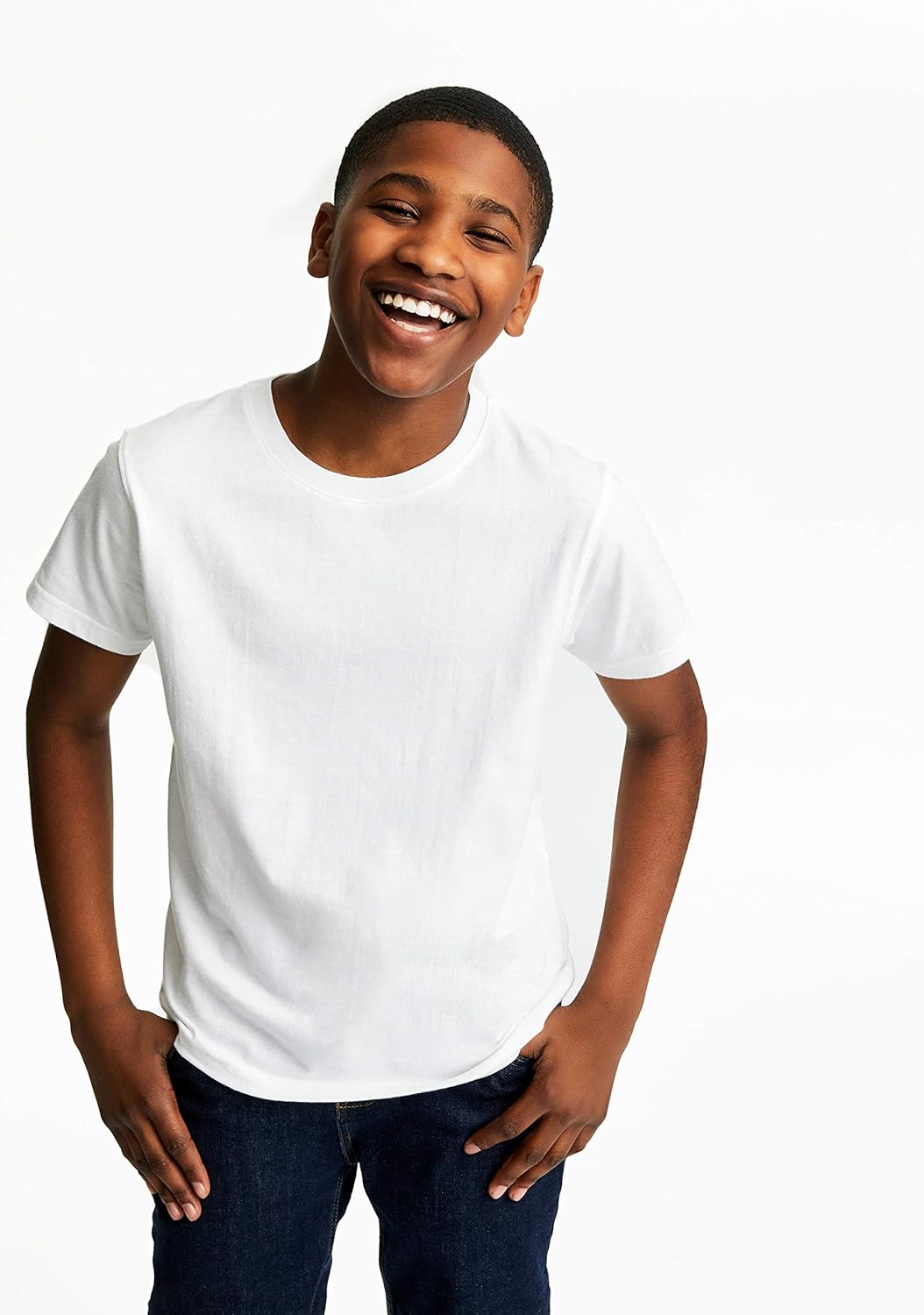 French Toast Boys' Short Sleeve Crewneck Tee: Clothing