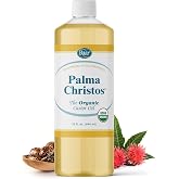 Baar Palma Christos Organic Castor Oil Products, Cold-Pressed, Hexane-Free, USDA Certified, for Skin, Hair, Massage &amp; Castor Oil Packs, 32 oz