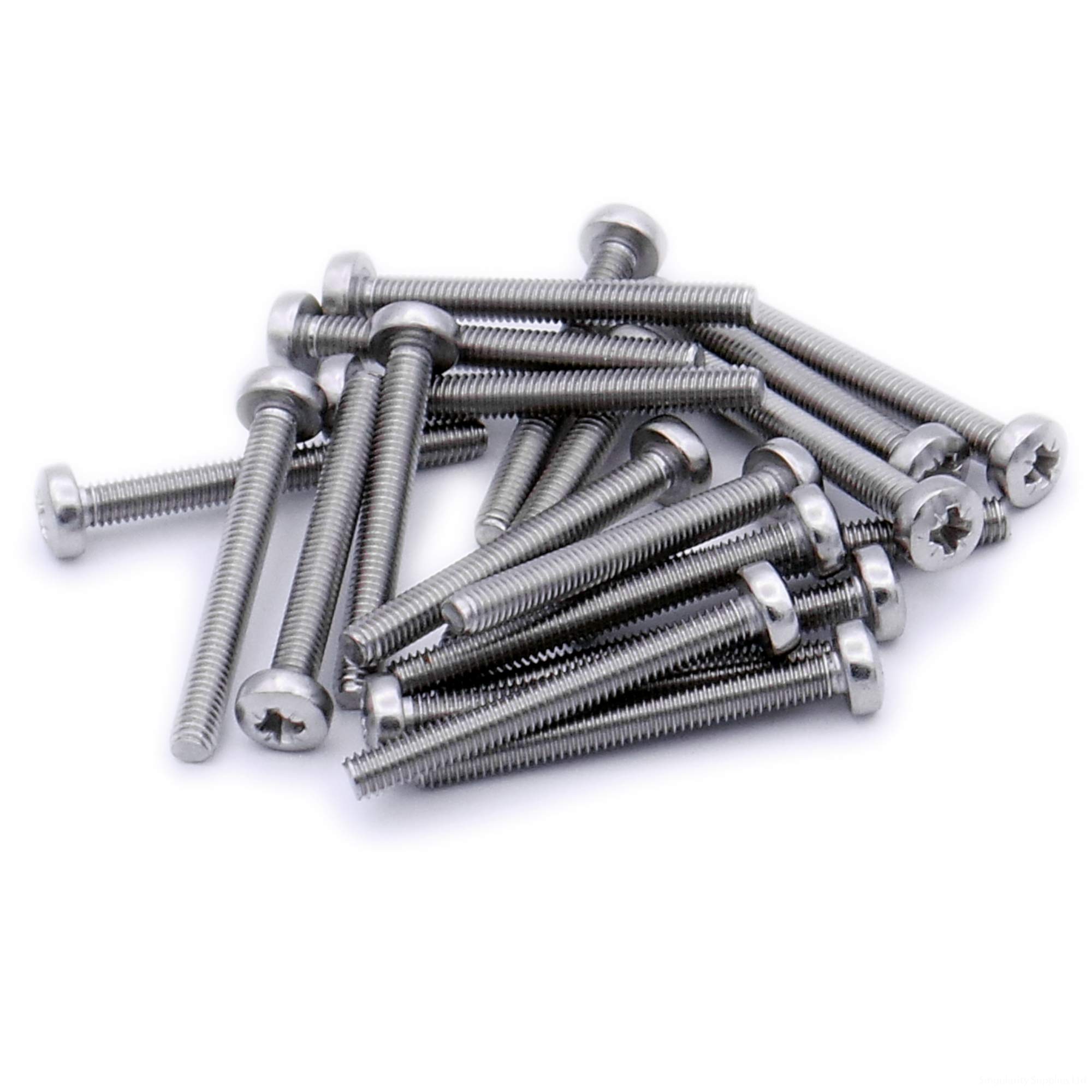 M3 (3mm x 4mm) Pozi Pan Machine Screw (Bolt) - Stainless Steel (A2) (Pack of 20)