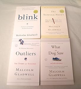 Malcolm Gladwell 4 Book Set: Blink, Tipping Point, Outliers, What the Dog Saw