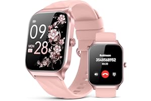 paybay Smart Watch for Women Men - Answer/Make Call, Fitness Tracker Smartwatch for Android iPhone Compatible, Heart Rate Monitor Sleep Female Cycle, 110+ Sports Modes Step Counter (Blush Pink, 1.83)