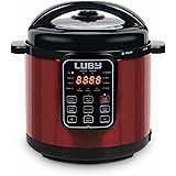 Luby Electric Pressure Cooker 6 Qt,17 Smart Programmable,Slow Cooker Yogurt Maker Rice Cooker Saute Steamer Egg Cooker Sous V