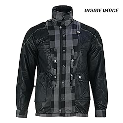 Men Motorcycle Flannel Shirt Sporty Armored Kevlar