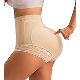 Aoeist Padded Underwear Butt Lifting Shapewear for Women Butt Lifter Panties Butt Pads Tummy Control Shorts