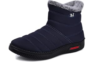 SWQZVT Women Snow Boots Winter: Waterproof Ankle Warm Boots Womens Cold Weather Boot Fur Lining Insulated Booties Comfy Walking Soft Size