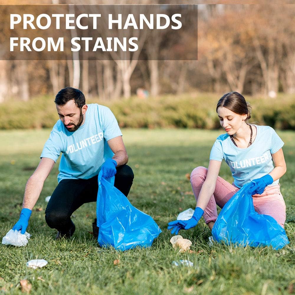Disposable Gloves, 100Pcs Vinyl Gloves Non Sterile, Powder Free, Latex Free - Cleaning Supplies, Kitchen and Food Safe - Ambidextrous (Medium): Health & Personal Care