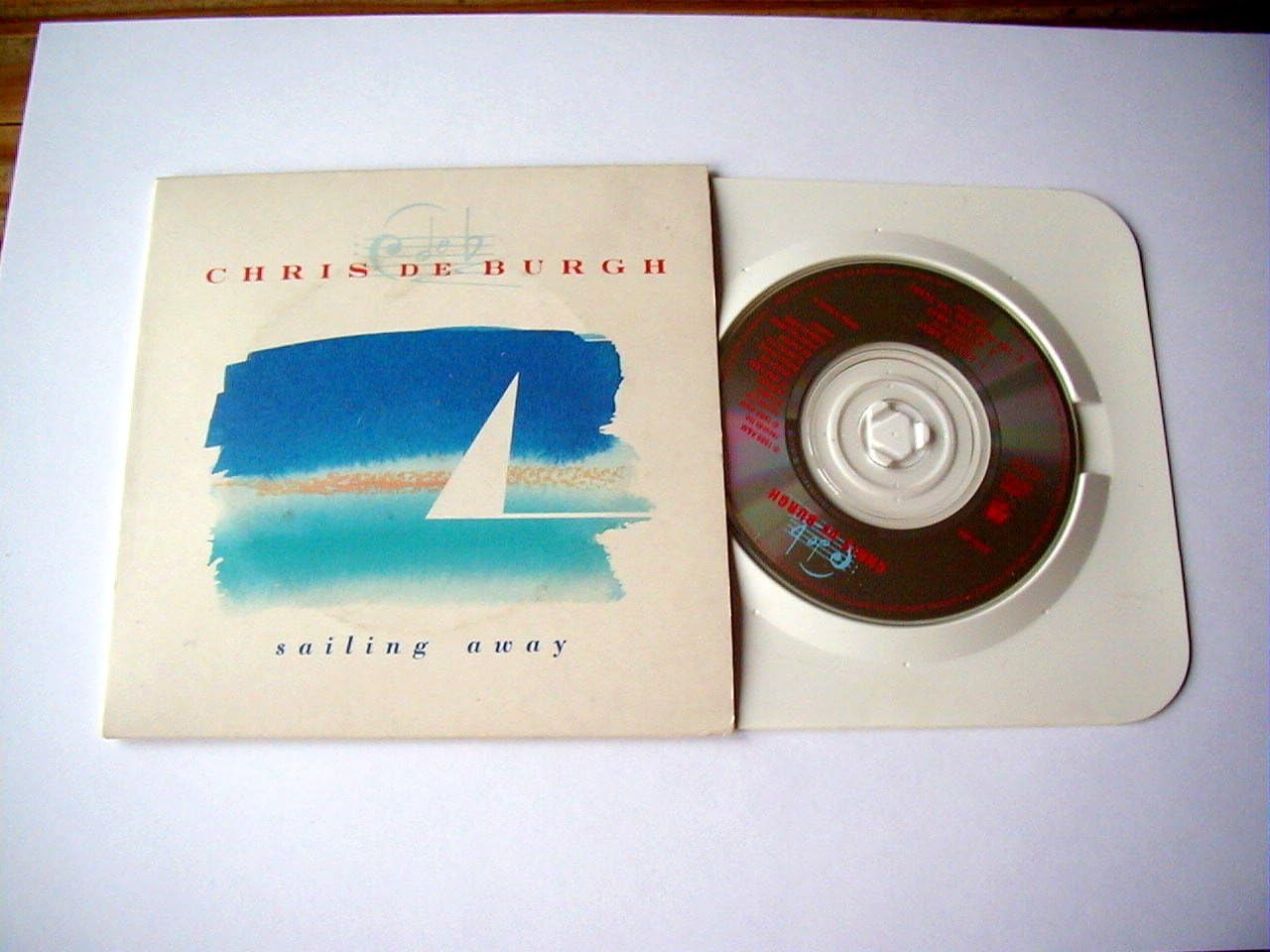 SAILING AWAY (SINGLE) 3 INCH 3 TRACK DISC 1988 5 INCH SLEEVE by CHRIS