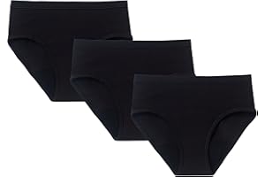 Thinx Teens Brief 3-Pack Period Underwear for Teens, Cotton Underwear Holds 5 Tampons, Feminine Care Period Panties