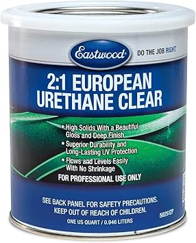 Amazon Com Eastwood 2 1 Urethane Uv Resistant Super Durability Clear Coat Quart 150 Sq Ft Automotive