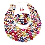 MeliMe Faux Big Pearl Srand Necklaces for Women 5