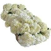 KaBloom-15 White Hydrangea Bouquet, Flowers for Valentine, Mother's Day