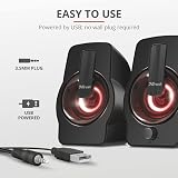 Trust Gemi RGB LED 2.0 PC Speakers 12 W USB Powered Black view 4
