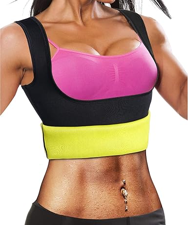Bingrong Frauen Fitness figurformend Unterbrust Bauchweg Schwitzeffekt